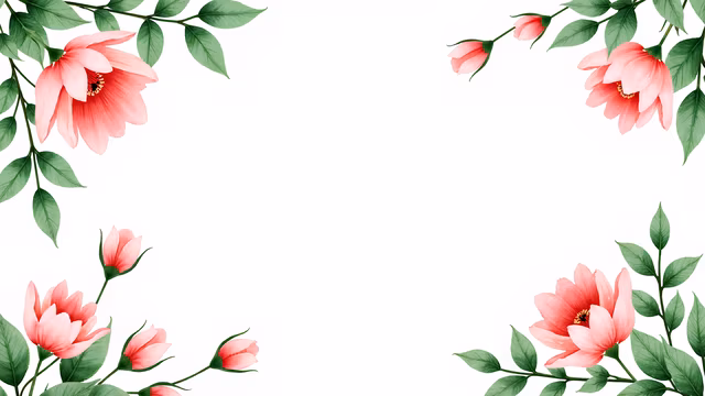 Floral Frame Illustration