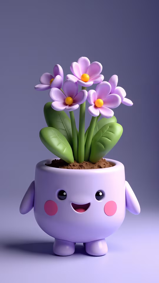Flower Pot Character