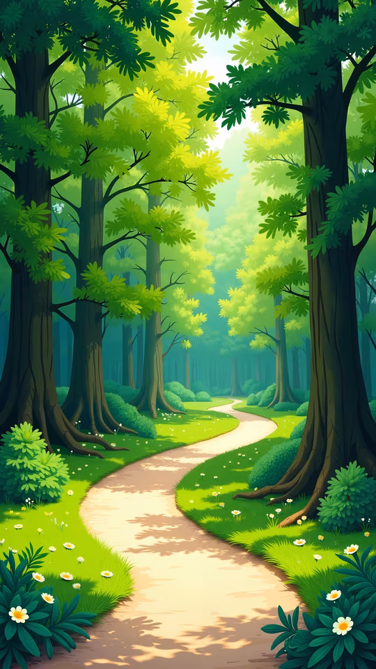 Forest Path Illustration