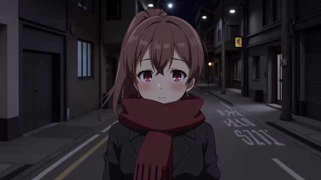Girl in Scarf