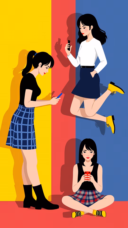 Girls with Phones