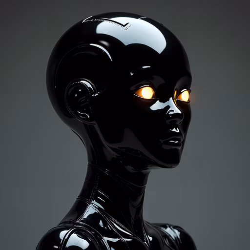 Glossy Robot Head