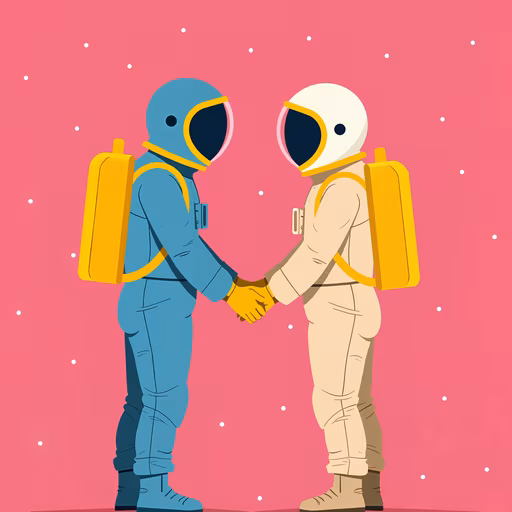 Handshake in Space