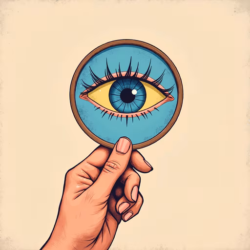 Magnifying Eye Illustration