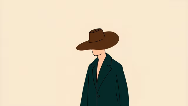 Man in Hat Illustration