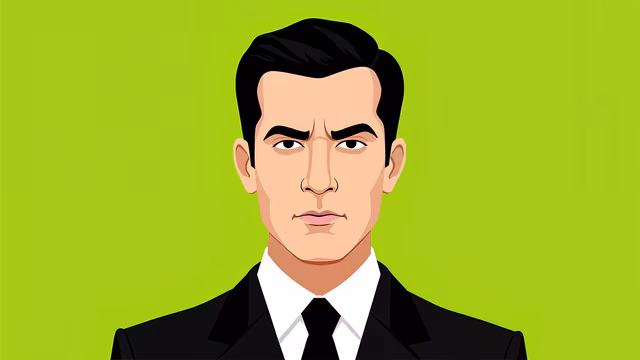 Man in Suit Illustration