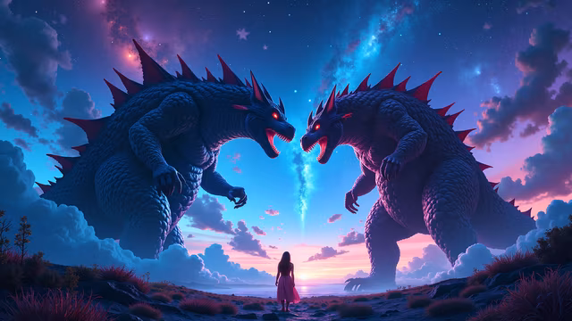 Monsters at Sunset
