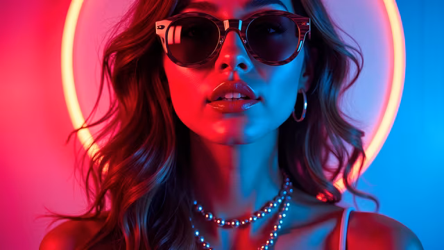 Neon Glamour Portrait