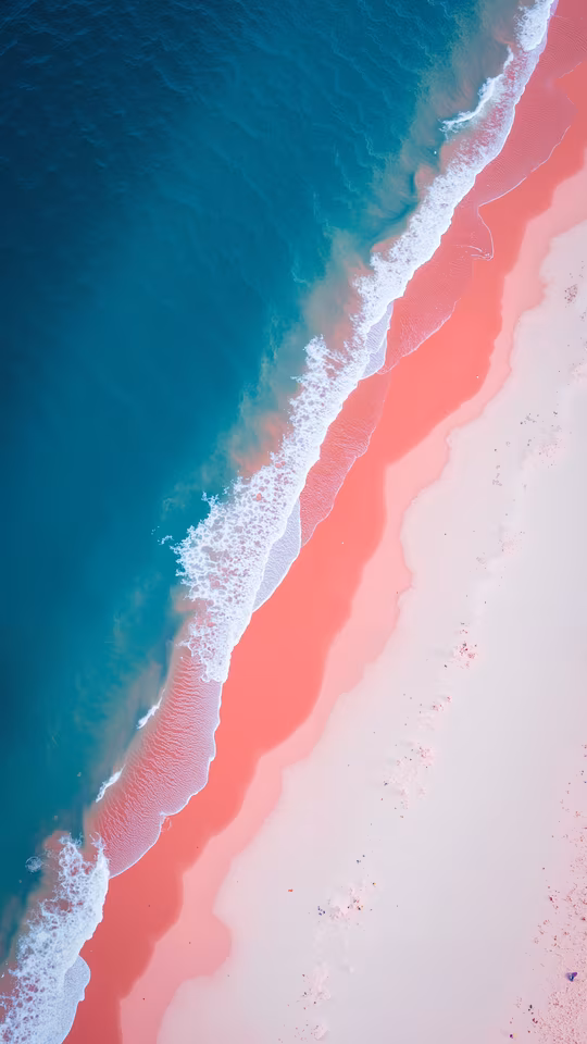 Pink Beach Aerial