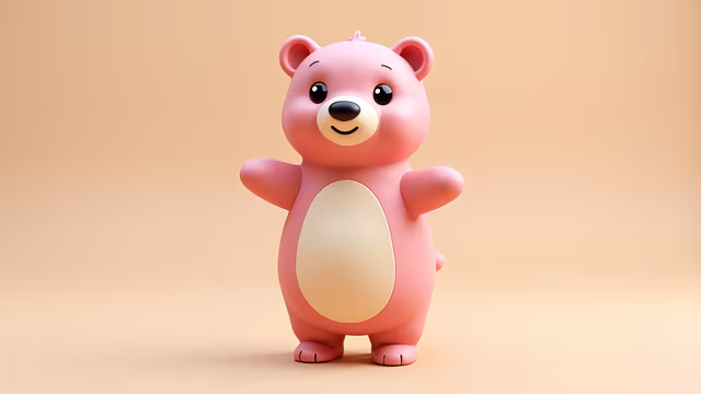 Pink Teddy Bear Illustration