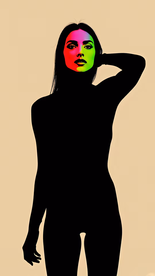 Pop Art Silhouette