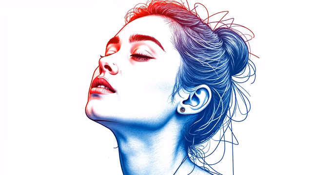 Red and Blue Portrait
