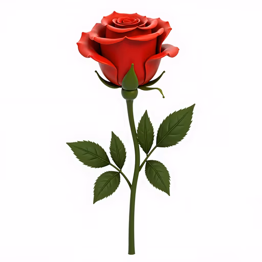 Red Rose Illustration