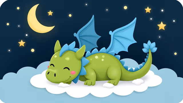 Sleeping Dragon Illustration