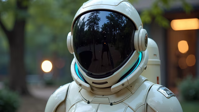 Space Suit Reflections
