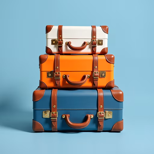 Stacked Suitcases
