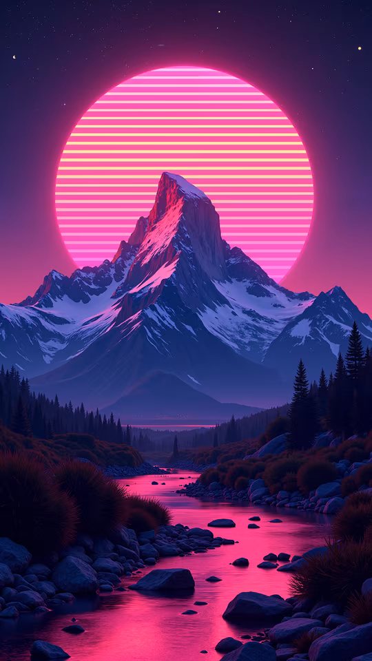 Synthwave Landscape