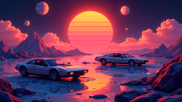 Synthwave Landscape