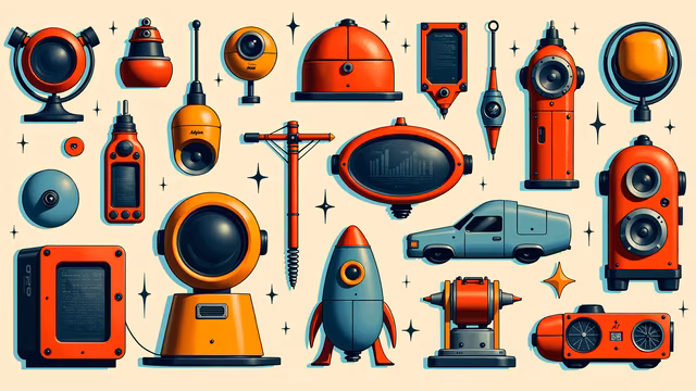Technological Devices Illustration