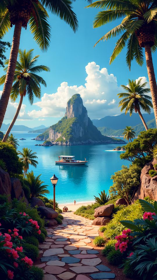 Tropical Paradise Illustration