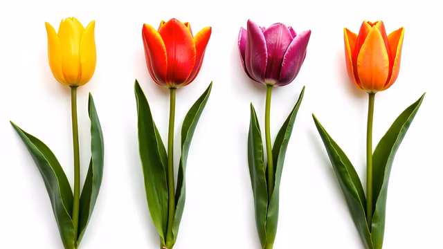 Tulips in Vibrant Colors