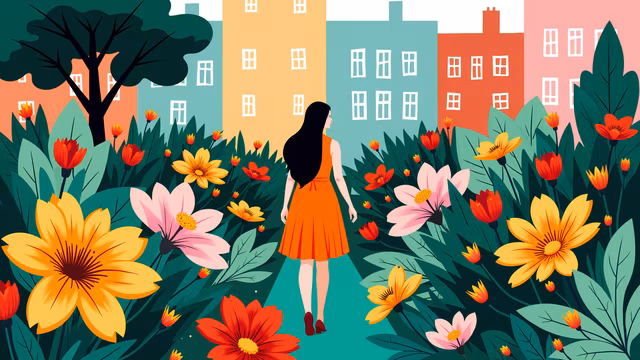 Urban Garden Illustration