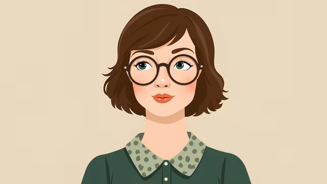 Vintage Glasses Illustration