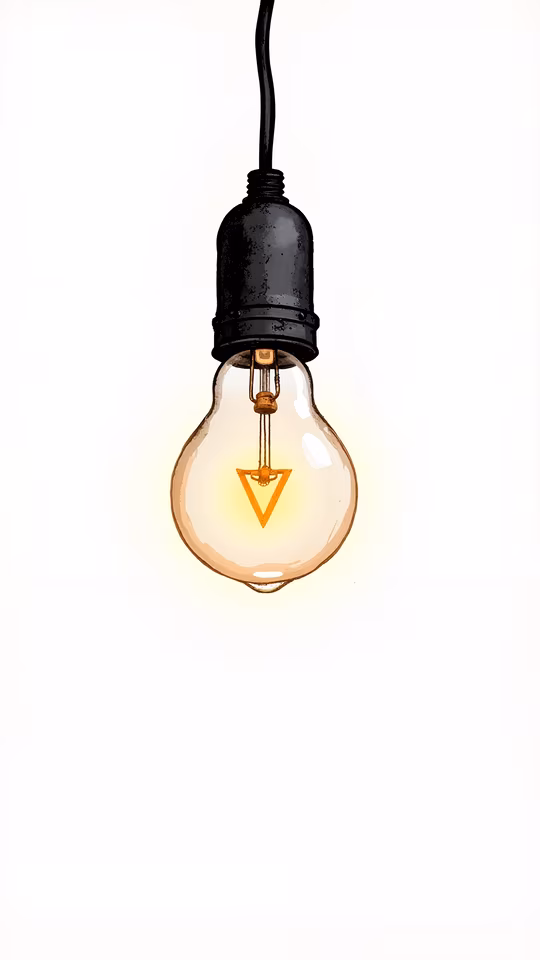 Vintage Light Bulb Illustration