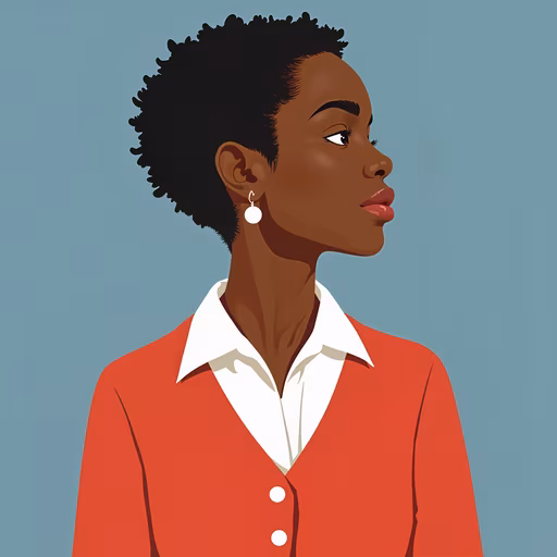 Woman in Red Sweater