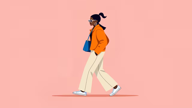 Woman Walking Illustration
