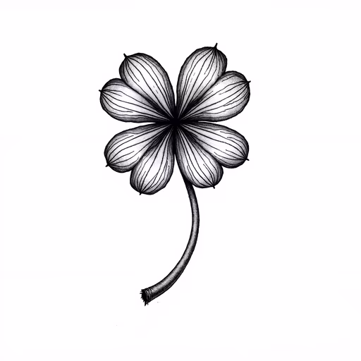 Four-Leaf Clover Illustration