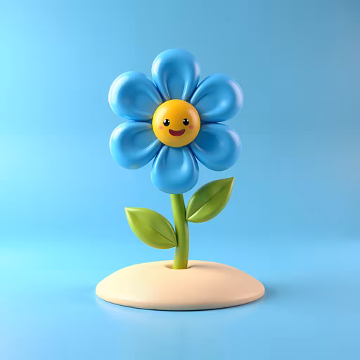 Happy Flower Illustration