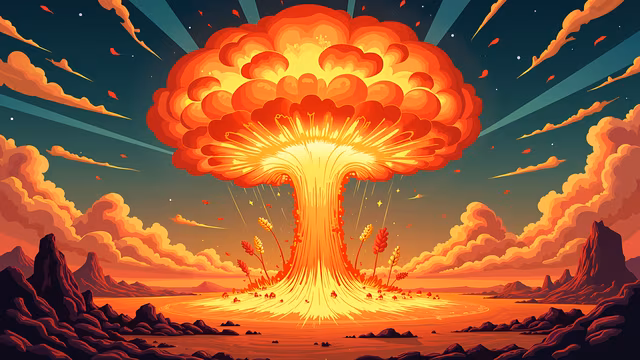 Atomic Explosion Illustration