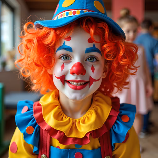 Brightly Colored Clown