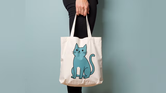 Cartoon Cat Tote Bag