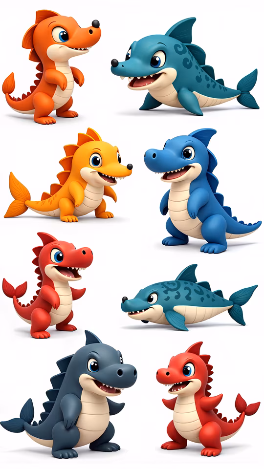 Cartoon Dragons