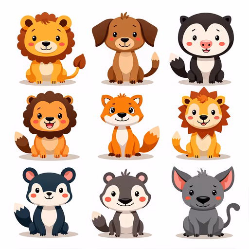 Cartoon Forest Animals