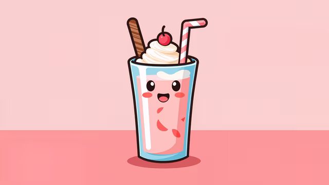Cartoon Milkshake