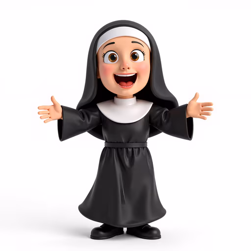 Cartoon Nun