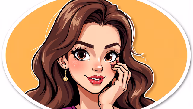 Cartoon Portrait of a Woman