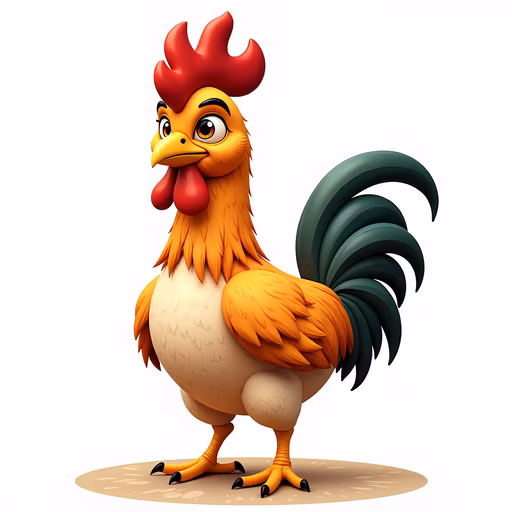 Cartoon Rooster