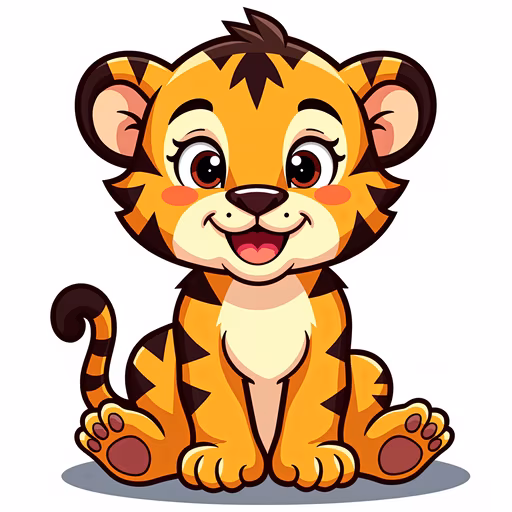 Cartoon Tiger Cub