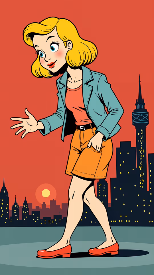 City Girl Illustration