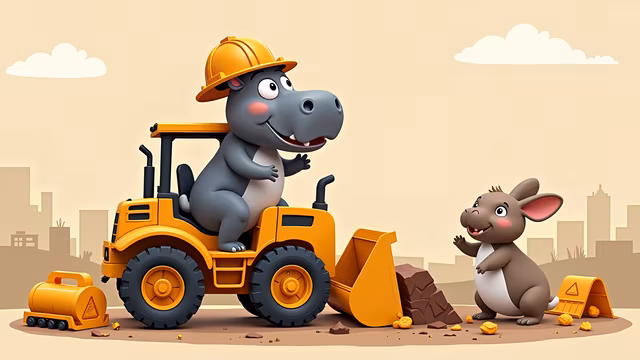 Construction Hippo and Mouse