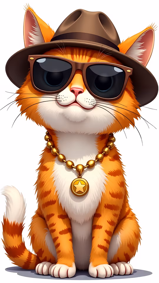 Cool Cat Illustration