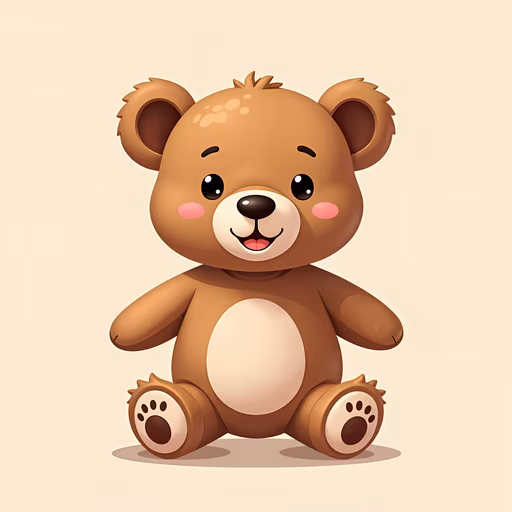 Cuddly Teddy Bear Illustration
