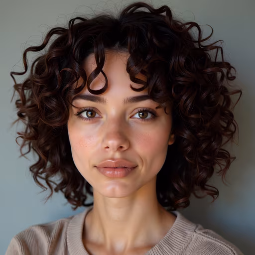 Curly Hair Portrait