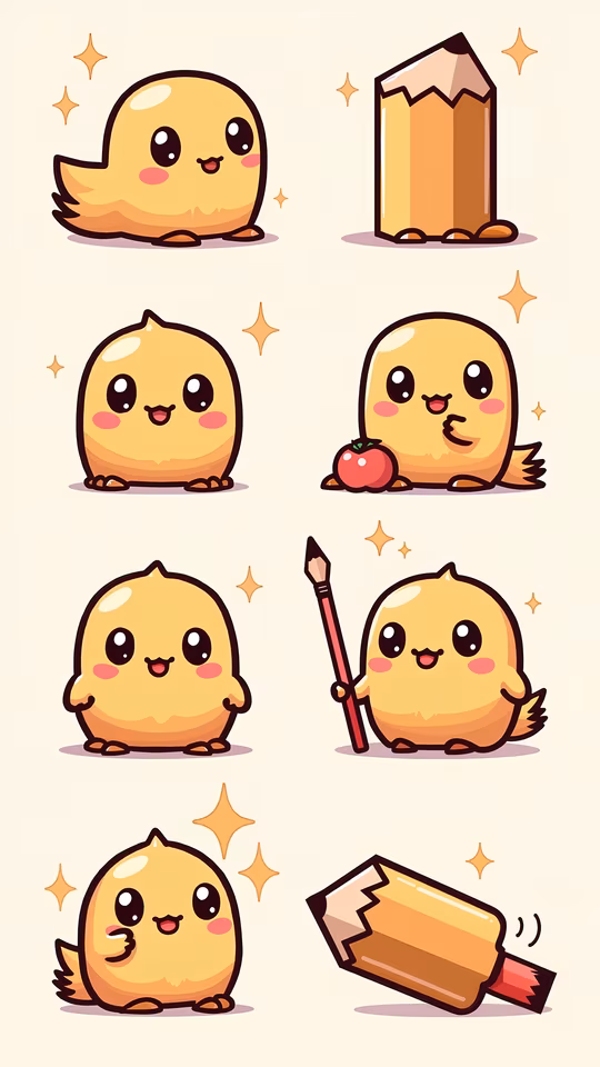 Cute Chick Illustration