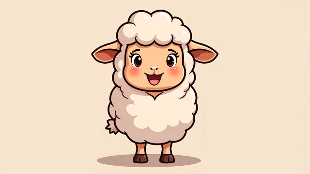 Cute Sheep Illustration