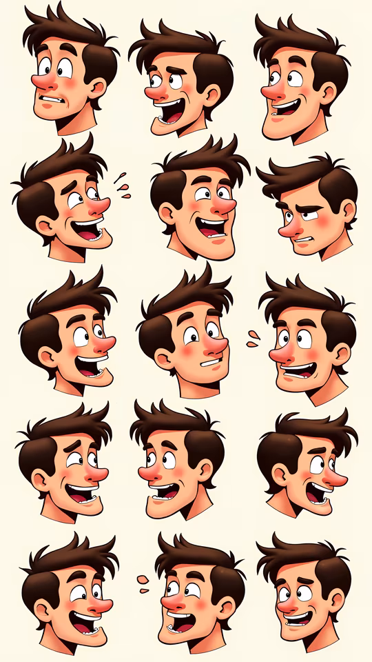 Facial Expressions Illustration
